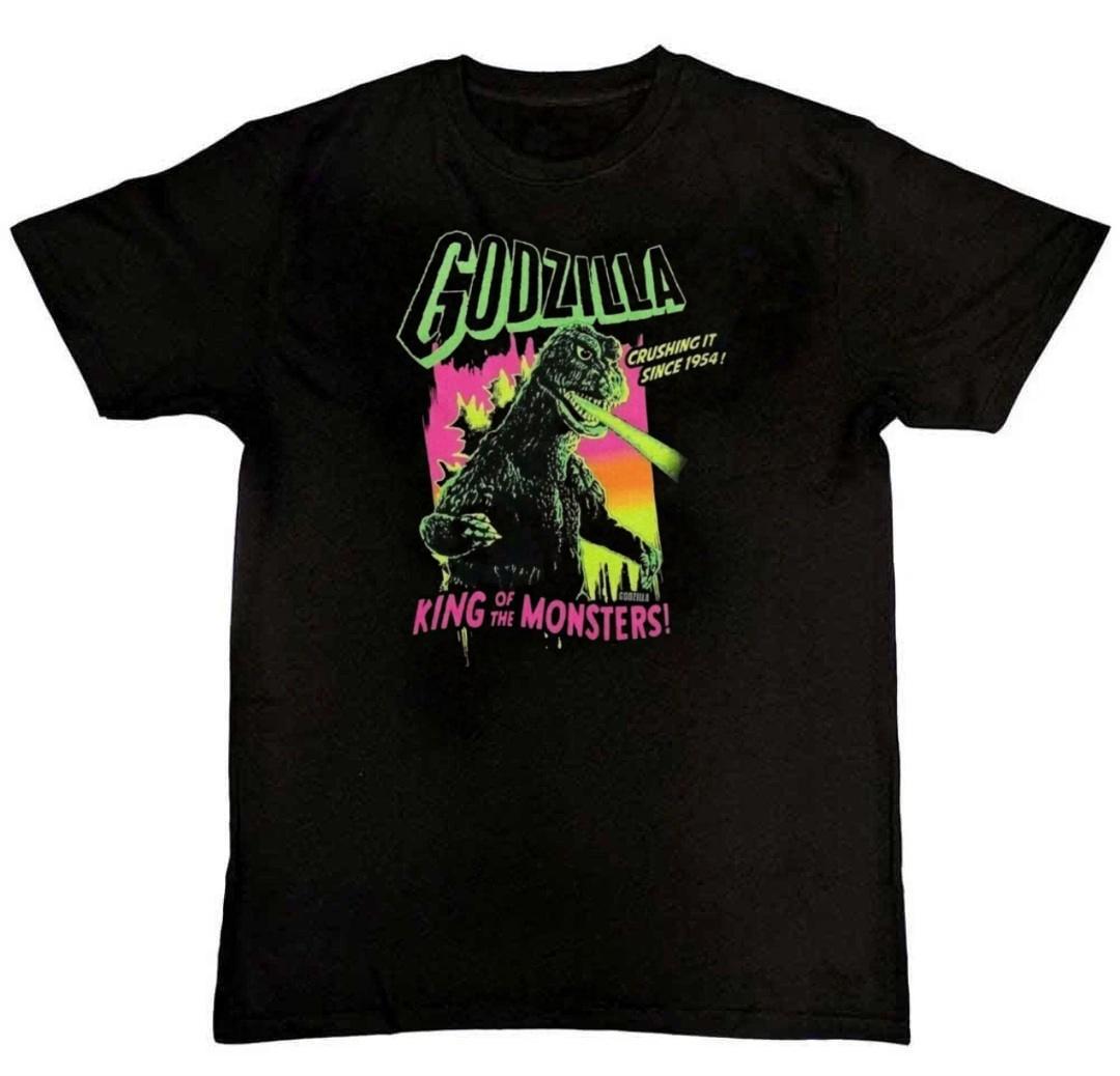Godzilla King Of The Monster Graphic Print Mens T-Shirt S