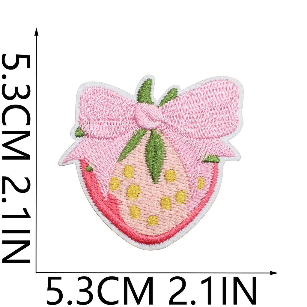 Love Letter Embroidery Cloth Sticker Pink Couple Clothing Decorative Patch Sticker Bow Bear Computer Embroidery Label Heat Transfer