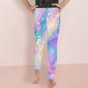Girls Rainbow Galaxy Printed Full Length Stretch Waist Yoga Leggings