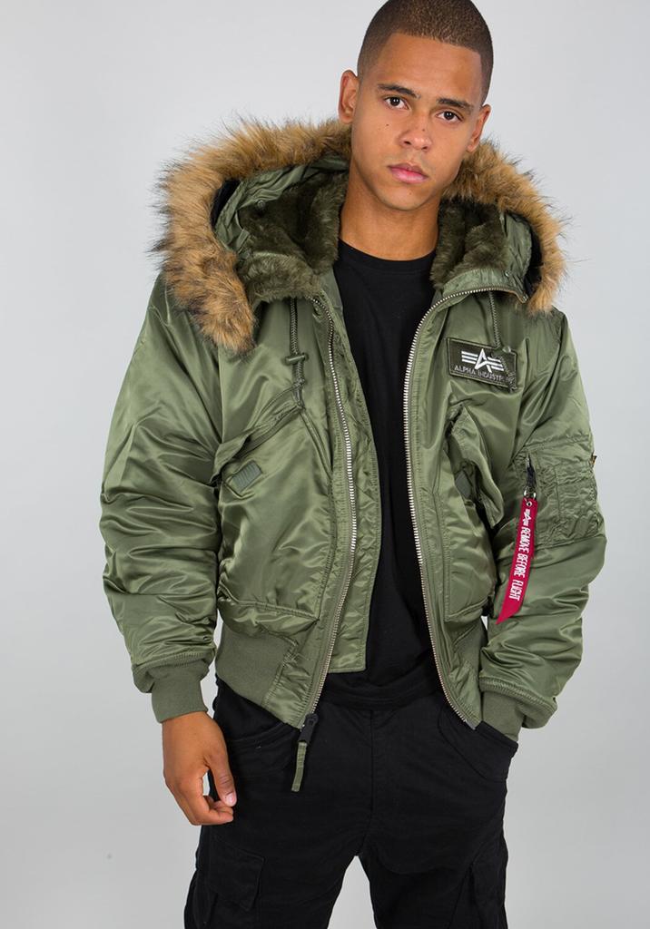 Alpha Industries 45P Hooded Winter Jacket (144103-01) sage/green