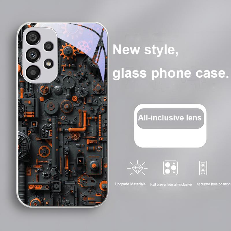 

Чехол из закаленного стекла для Samsung Galaxy S24 Plus S20 21 FE S23 Ultra S8 9 A70 72 73 50 51 52 53 Samsung S23 Plus