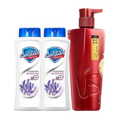 Safeguard Duschgel & Vidal Sassoon Shampoo Set