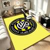 Al‑Ittihad FC A rug suitable for office chair areas living rooms and computer desks perfect for home offices and an ideal holiday gift