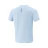 Li Ning Comfortable Breathable Versatile Letter Round Neck Short Sleeve T-Shirt Men Tops Cloud-Blue ATSV389-8