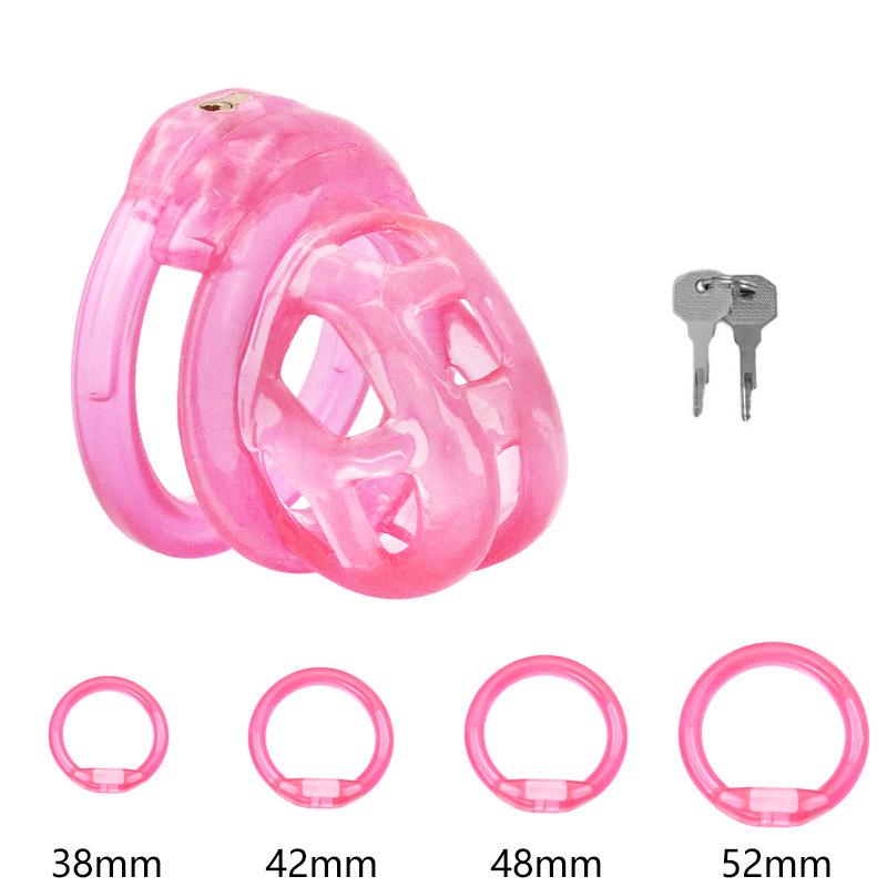 PET Honeycomb Lock Ring Chastity Cage for Male Pet Cock Cage Adult Toys Lockable Ring