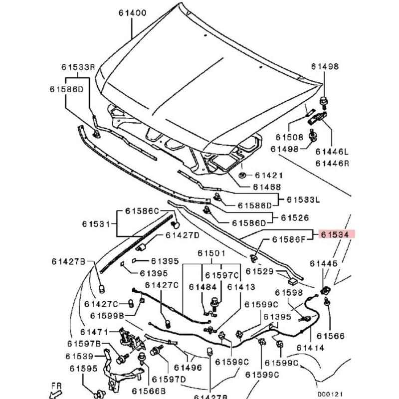 Flexible Advanced Sealing Hood Strips Engine Compartment Weather Resistant Rubber Gasket for V93 V97 V98 V95 5902A054