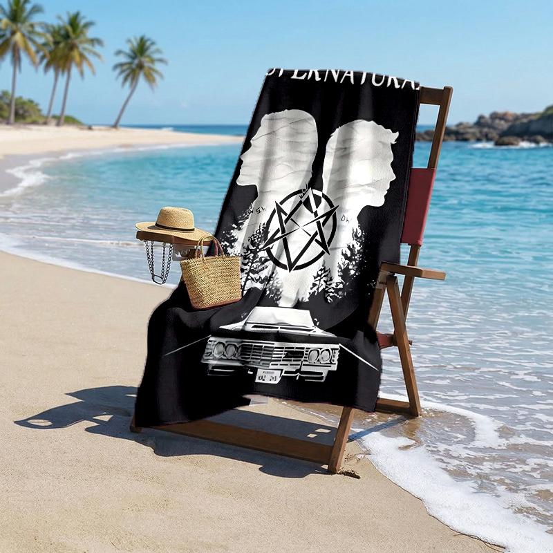 Supernatural Fashion Beach Towel: Ideal for Summer Adventures Soft, absorbent and quick drying suitable for swimming and bathing
