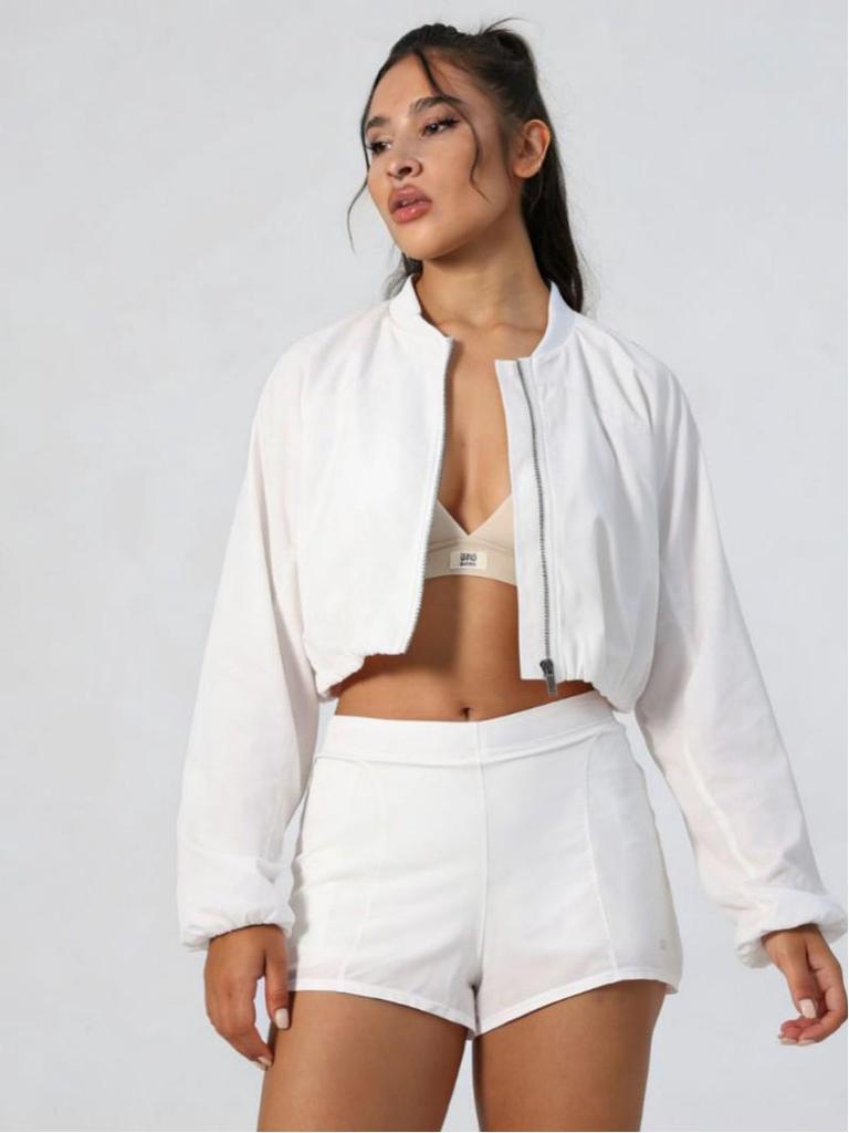 Transgraniczny Kardigan ALO z Kołnierzem Stojącym Ochrona Przeciw Słońcu Dwustronne Spodnie Sukienka Zestaw do Jogi