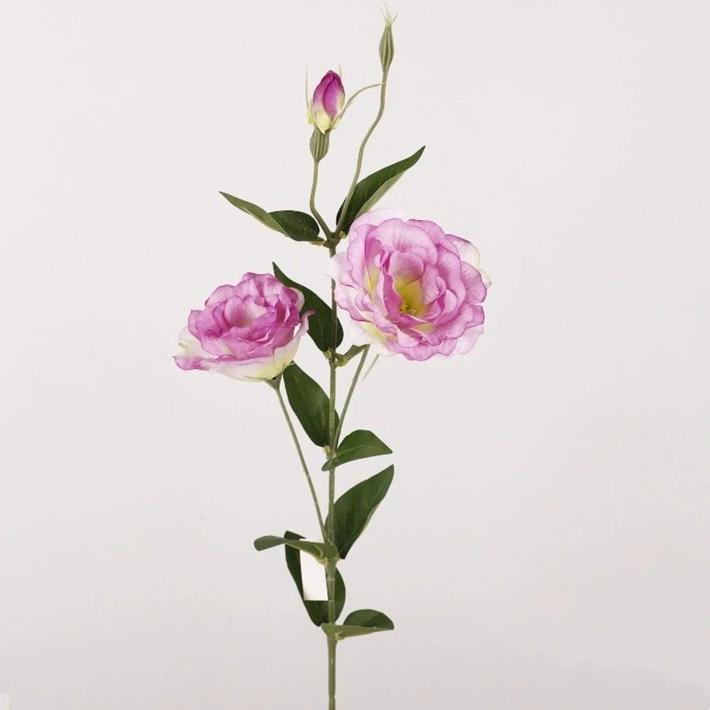 Platycodon Flower Simulation Big Lisianthus Real Touch Fake Flower  Mother's Day Gift