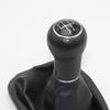 POSSBAY New Car-style 5 Speed 12mm/23mm Gear Stick Shift Knob Leather Boot for Volkswagen Golf 4/Bora-1999-2005