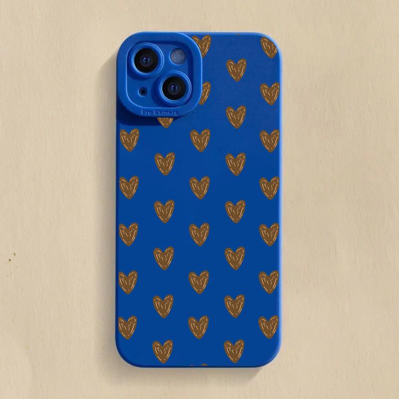 Luxury Love Heart Silicone Phone Case For Xiaomi Redmi Note 14 13 12 11 Pro Plus 5G 12S 11S Redmi 13C 14C 12 4G Shockproof Cover