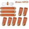 A Top Quality Leather Cable Straps Cable Tie Wraps Cord Management Holder Keeper Cord Organizer for USB Cables Headphone Wires