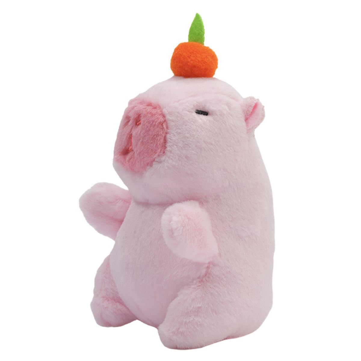 

Clearstone Capybara Plush Keychain Chabimaru Mikan with Music 13cm Pink