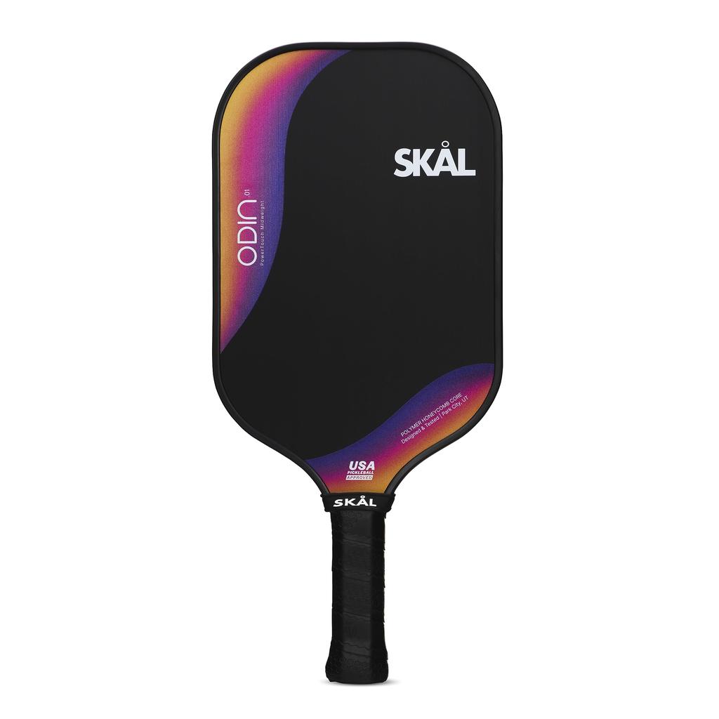 Skal Pickleball Paddle Odin Premium Pro Racket USA Pickleball Approved Raw Carbon Fiber Performance Polypropylene Honeycomb Comfortable Hex Curl Grip