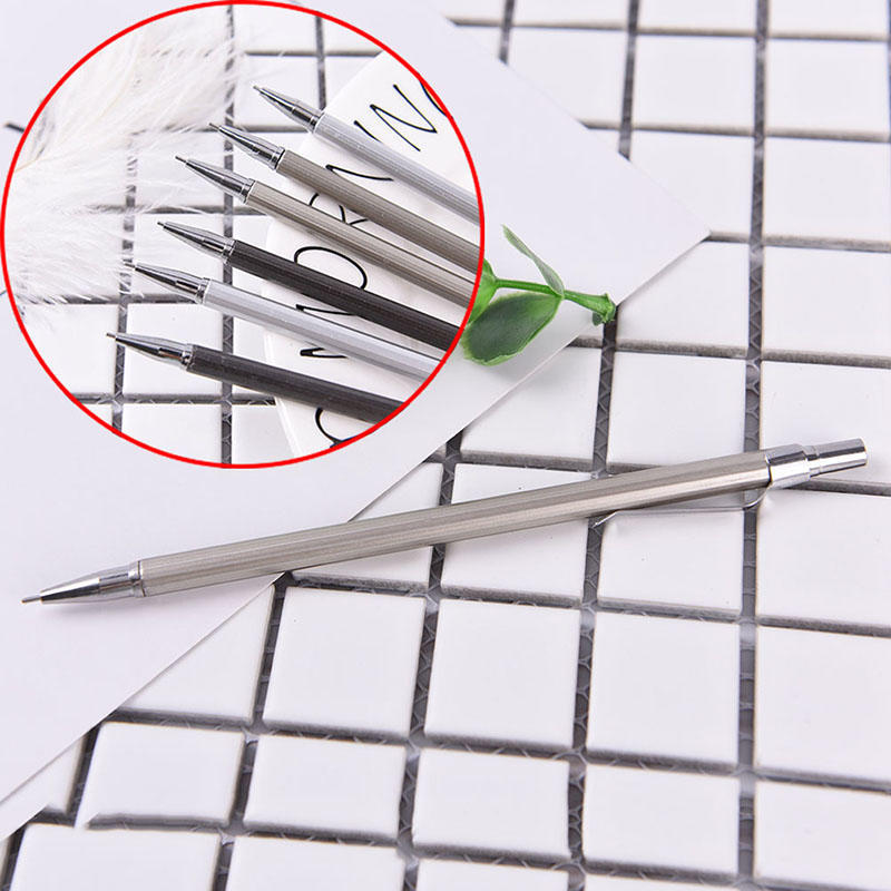 0.5/0.7Mm Metal Mechanical Automatic Pencil For School Writing Drawing Supplie
