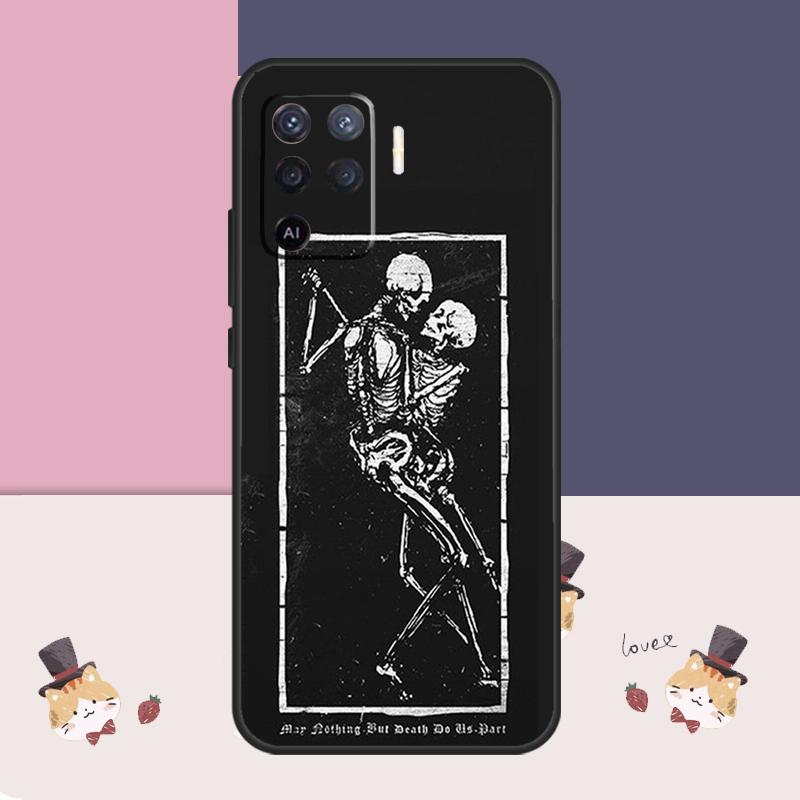 Trippy Skelet Hoesje Voor Oppo A77 A17 A57 A40 A78 A54 A74 A94 A76 A16 A96 A18 A60 A80 A38 A58 A98 A15 A5 Pro