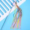 Cat Toy Rainbow Tassel Cats Stick Long Handle Cat Toys Interactive Tassel Toys for Cats Teasing Pet Toy with Bell Pet Supplies