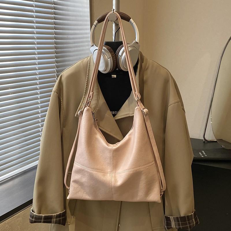 Large Capacity Tote Bag Women Casual Work Commuter Shoulder Crossbody With Zipper Phone Pocket