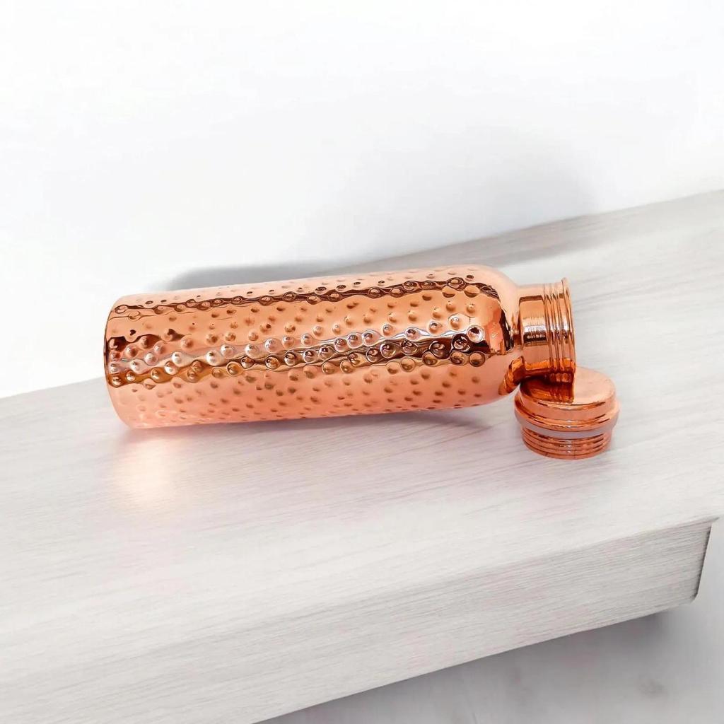 Pure Copper Bottle for Drinking Water Handmade Ayurveda and Yoga Health 32 oz