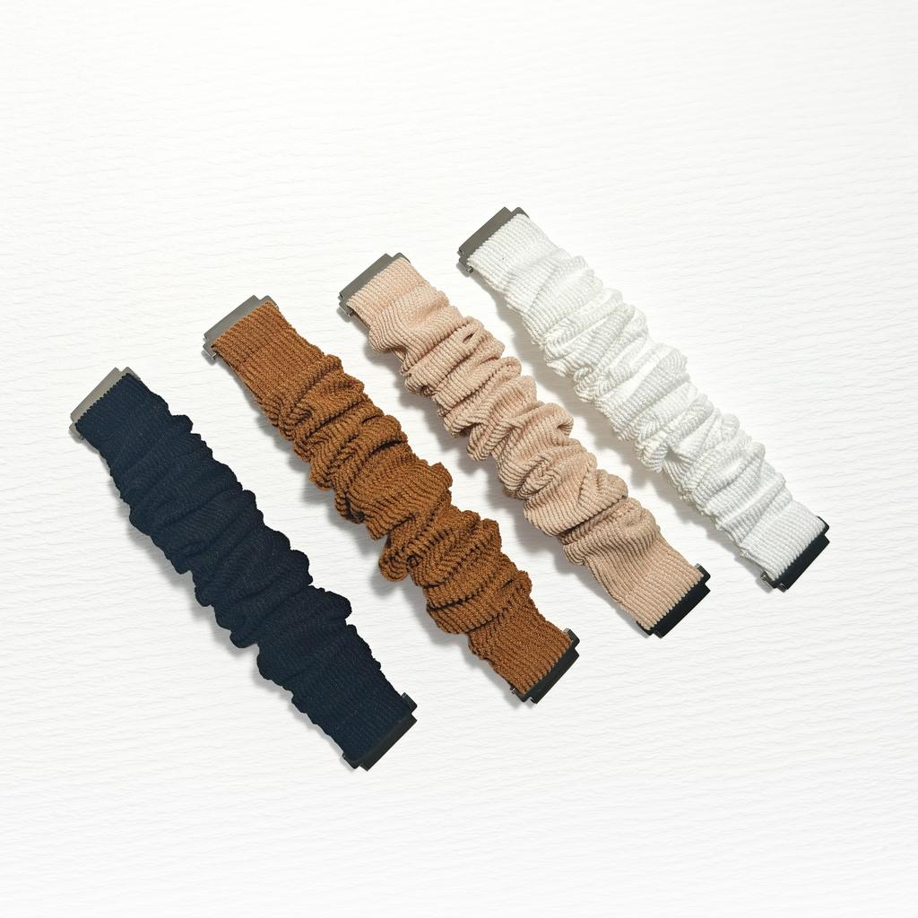 Cinturino Scrunchie Per Apple Watch Ultra3/2 49mm 44 40 42mm 41mm 38mm 45mm Nylon Solo Loop Bracciale Donna Per iWatch 11 10 9 8 SE3