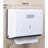 Tissue Box ABS Simple Large Capacity Space Saving Wall Mounted Tissue Holder for Hotel Toilet Home