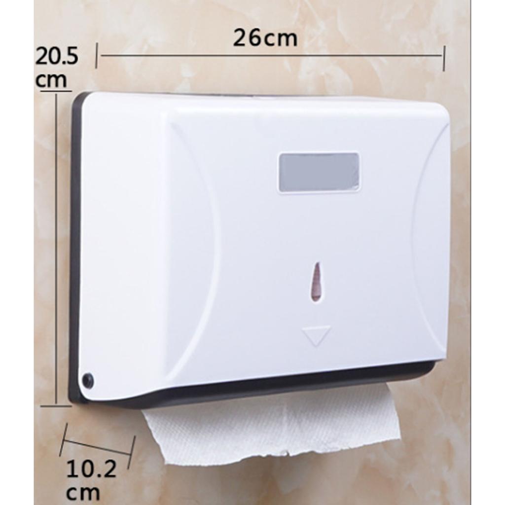 Tissue Box ABS Simple Large Capacity Space Saving Wall Mounted Tissue Holder for Hotel Toilet Home