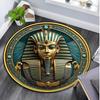 Egyptian symbolism Compass Circular Rug - Office Decorative Carpet For Living Room Bedroom Door Mat Floor Rug Computer Chair Area Rug