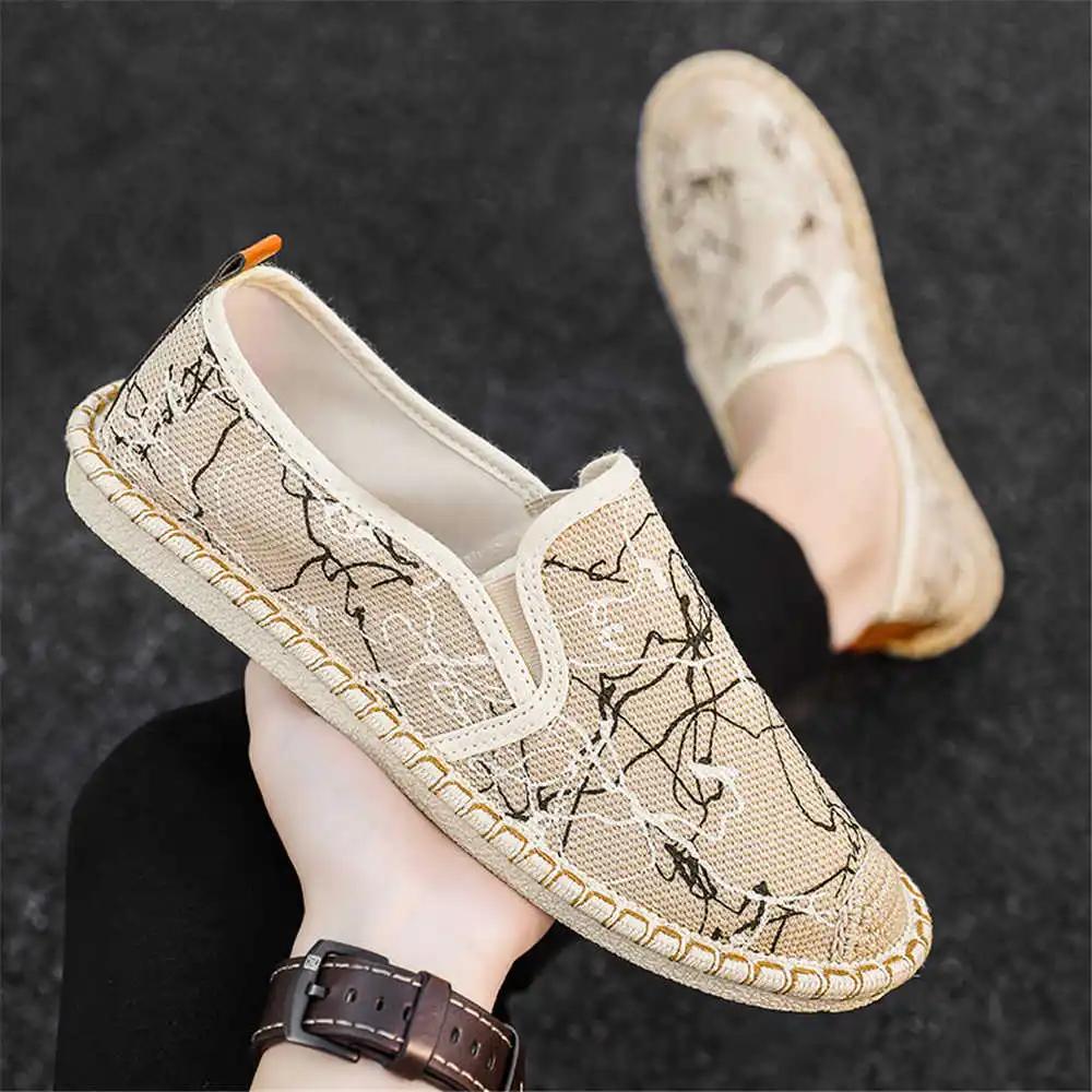 Demi-season Cream Men's Boots Gray Hight Top Sneakers Shoes Boots Sports Beskets Snaeaker Loofers New Season Outing
