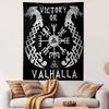 """Overwinning of Valhalla" Noors Ontwerp" Patroon geweven wandkleed woondecoratie, geschikt voor slaapkamer en woonkamer, cadeau"""
