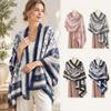 Multi-Purpose Ethnic Print Shawl Large Size Travel Cover Up Retro Beach Wrap Shawl  For Women