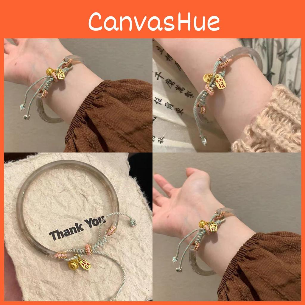 Womens Ethnic Modern Bracelet With Geometric Design And Bell Charms Fit Adjustable