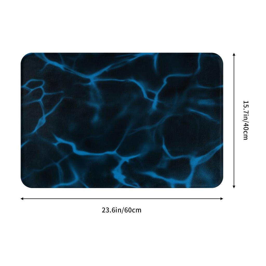 Dark Water Marble Front Door Floor Entrance Mats Outdoor Abstract Texture Kitchen Bathroom Doormat Bedroom Carpet Rug