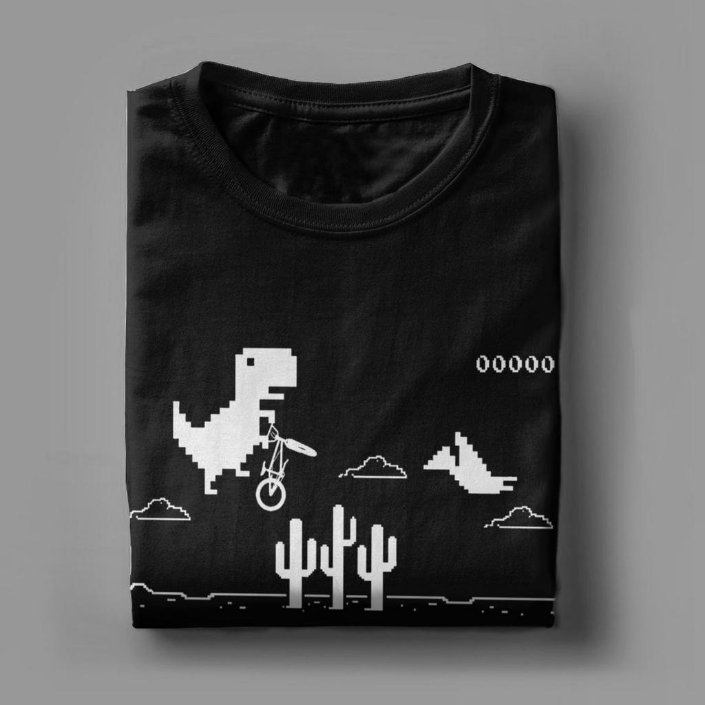 Herren T-Shirts T-Rex BMX Offline Vintage Baumwolle T-Shirts Kurzarm T-Shirts Rundhals Kleidung Geburtstagsgeschenk
