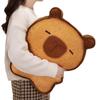 Almofada Decorativa Capivara Biscoito de Pelúcia Kawaii Capivara Fofa Bolo Biscoito Torrada Chaveiro Almofada de Sofá Brinquedos para Dormir Presente de Aniversário