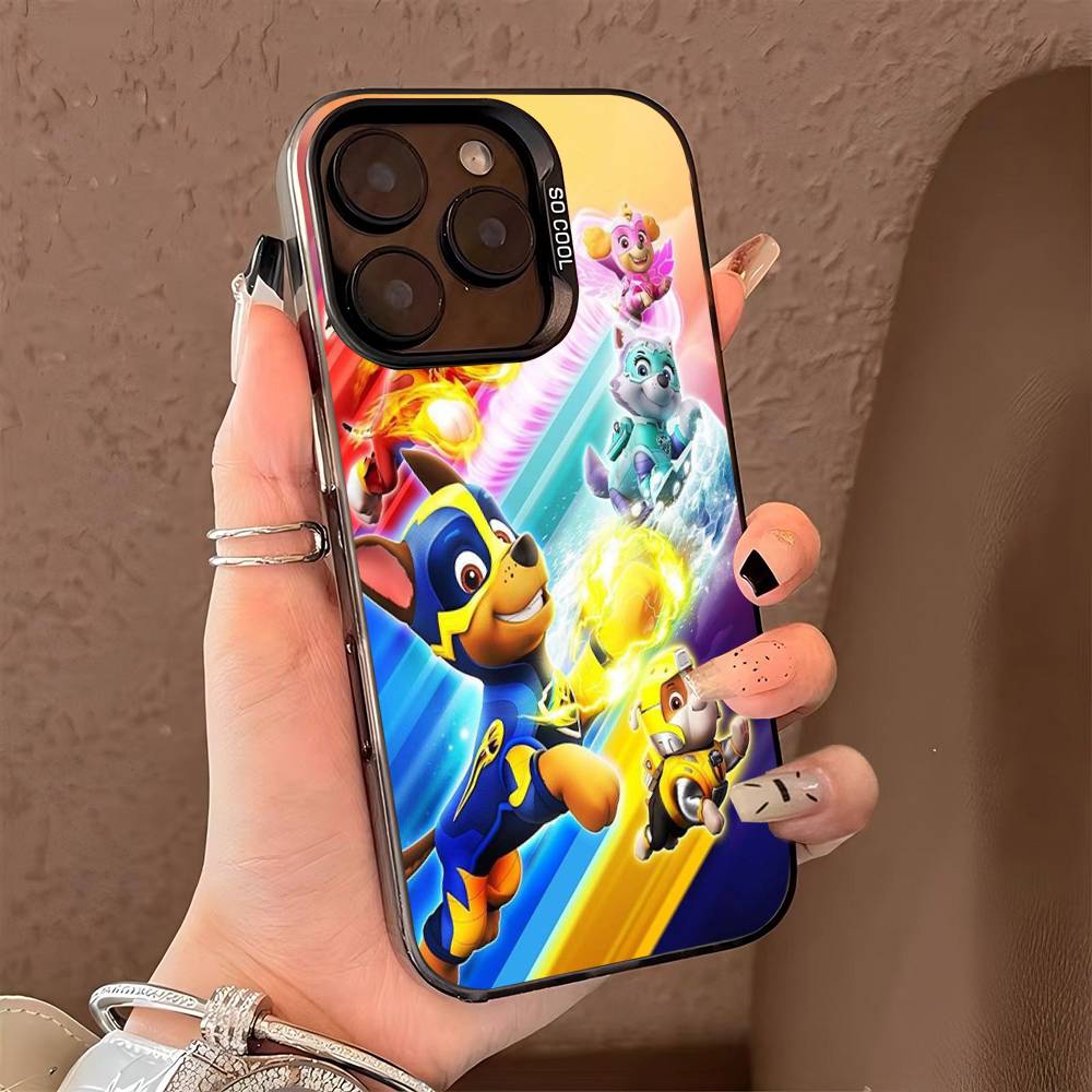 

Cute Cartoon P-paw Anime P-patrol Color Phone Case For IPhone 17 16 15 14 13 12 11 Pro Max Plus Pro Shell iPhone 17 Pro