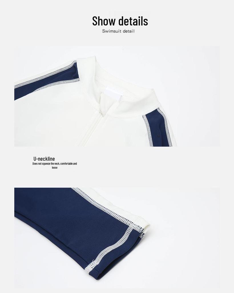 2025 Boys' Quick-Dry Long Sleeve Swimsuit Set - Infant To Youth Beachwear