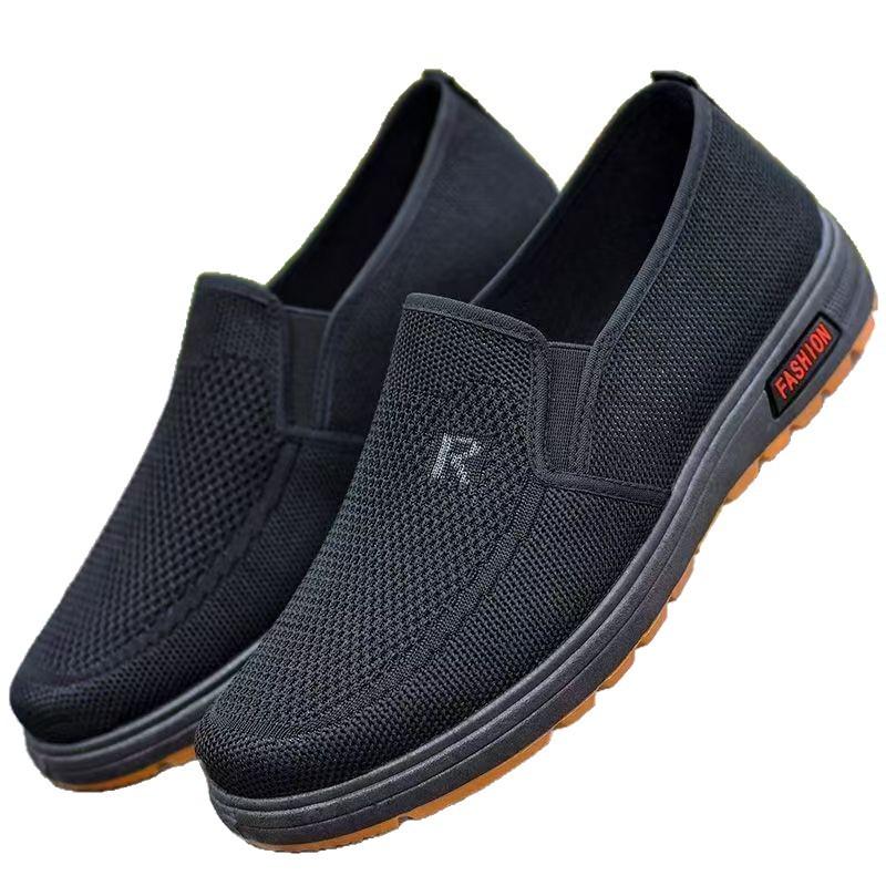 Cloth Shoes Men's Single Shoes Spring Summer Autumn Breathable Non-slip Dad Driving Shoes Casual Shoes