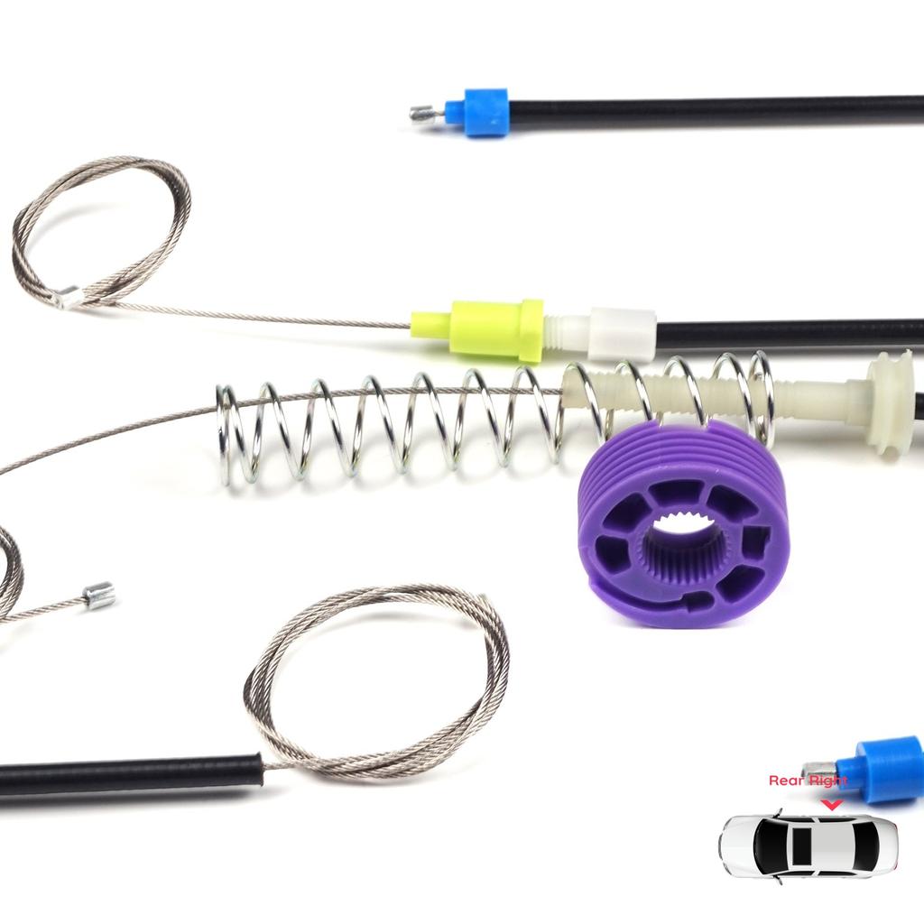 BWR1033 Electric Window Lifter Regulator Repair Kit Rear Right Door for VW Phaeton 3D MK1 2002-2016 LWB Long Wheelbase 3D7839462