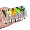 5pcs Rotating Glitter Fishing Lures Kit Vibration Bait Fishing Lures Hooks  Beach Boat Fishing
