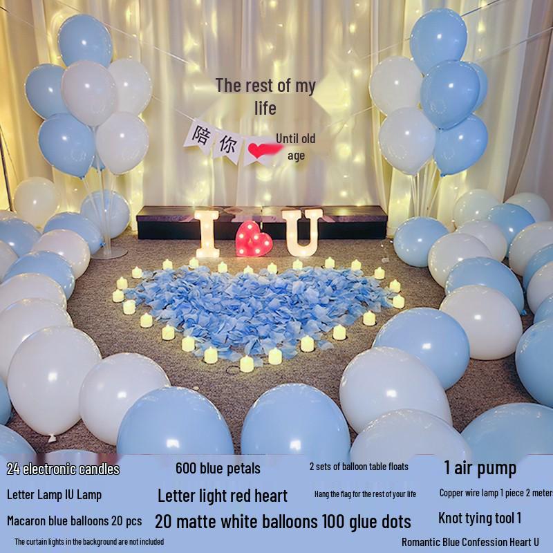 Romantic Surprise Scene Decor Lights for Indoor & Outdoor Confession Proposal Decorative Light Package