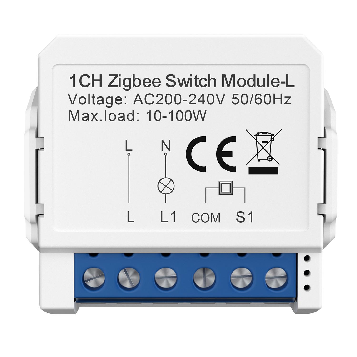 

LZWSM16 1 Gang Zigbee 3.0 Smart Circuit Breaker Tuya Switch Module Single Live Wire Control A