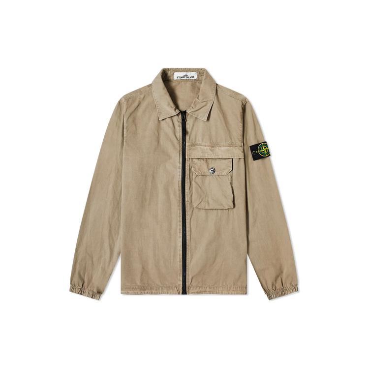 STONE ISLAND Jackets Men's Khaki Lapel Moderate Straight Fit 7315107WN-V0168