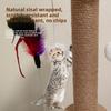 Small Sisal Scratching Post for Cats, Durable Cat Tree with Scratch Board for Indoor Cats, Pet Furniture