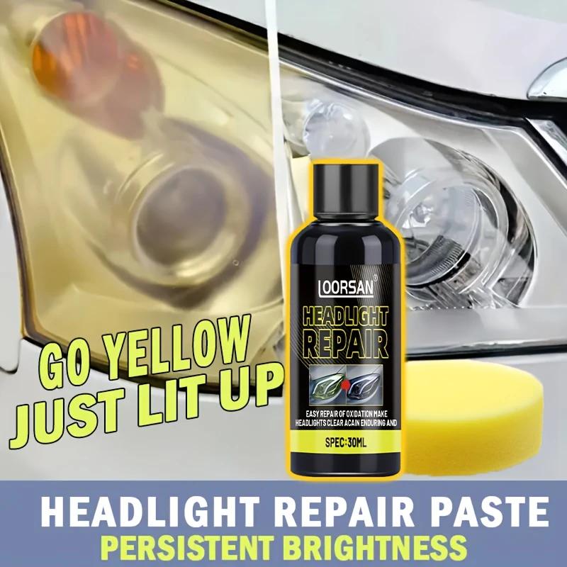 Headlight Repair Paste-no Polishing, Brightening,removing Scratches and Yellowing,keeping Car Headlights Shining for a Long Time