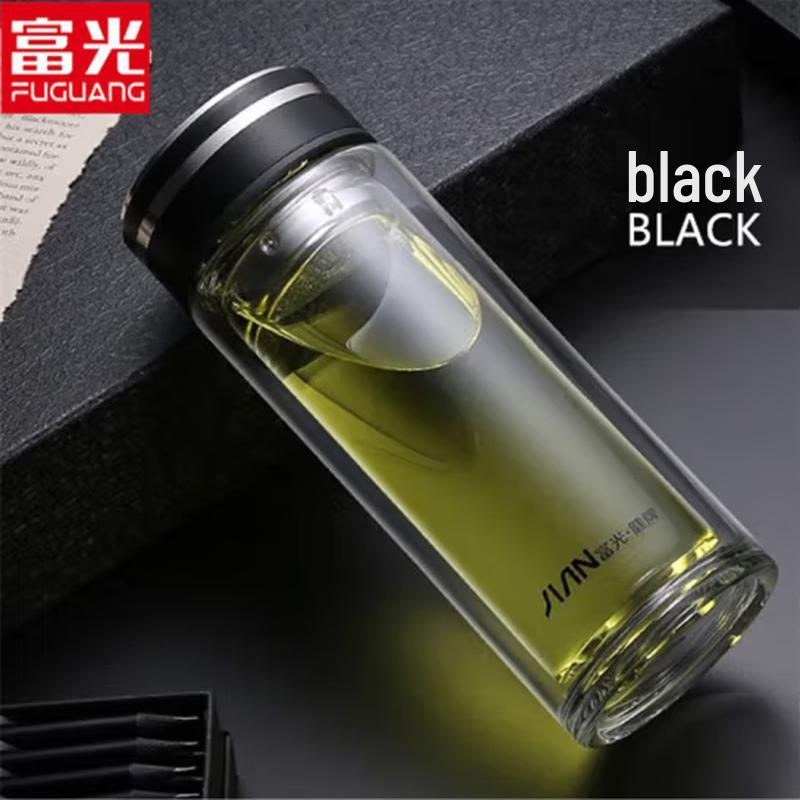 FUGUANG Double Wall Glass Tea Tumbler