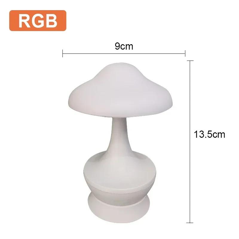 Mushroom Creative LED Table Lamp  Atmosphere Decompression Desktop Decoration Night Light Bedroom Living Room LED Desk Light