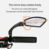 Stainless Steel HD Lens Bike Rear VIew Mirror 360° Rotatable MTB Rear Mirror Widen Big View Road Bicycle Mirror Bike Accessories
