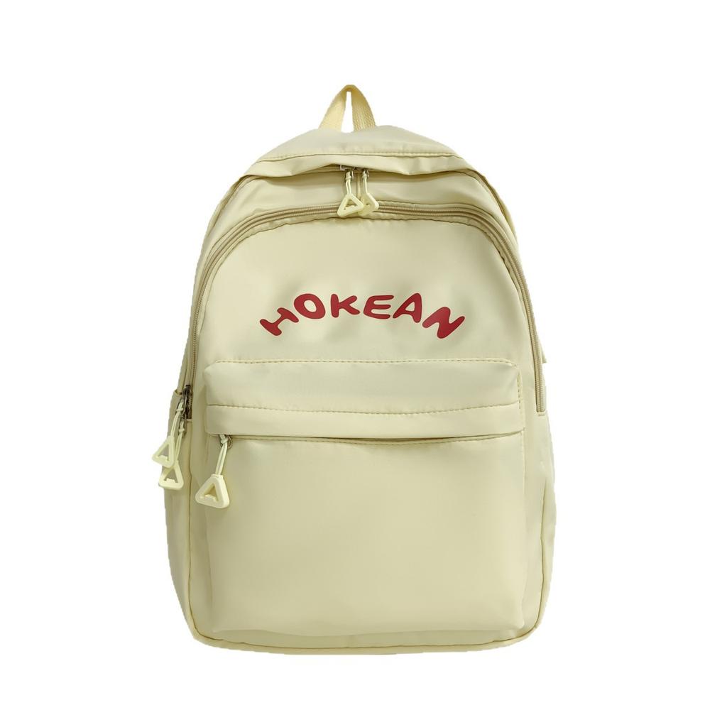 Japanese ins new high-value backpack size student light junior high school students go out leisure small backpack