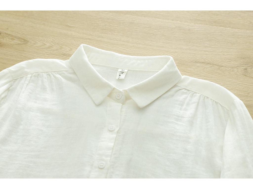 Women's Long Sleeve Lightweight Gauze Shirt - Soft, Breathable, and Slimming Top