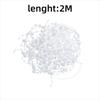 New 2 M Christmas Tree Chain Decoration Multifunctional Material Garland Chain Crystal Bead Chain DIY Christmas Tree Pendant